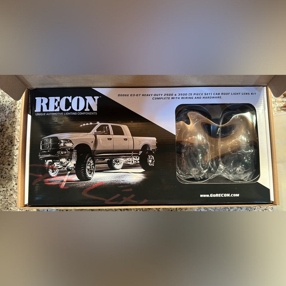 RECON 264146CLHP CLEAR LENS AMBER OLED BAR-STYLE CAB LIGHT KIT